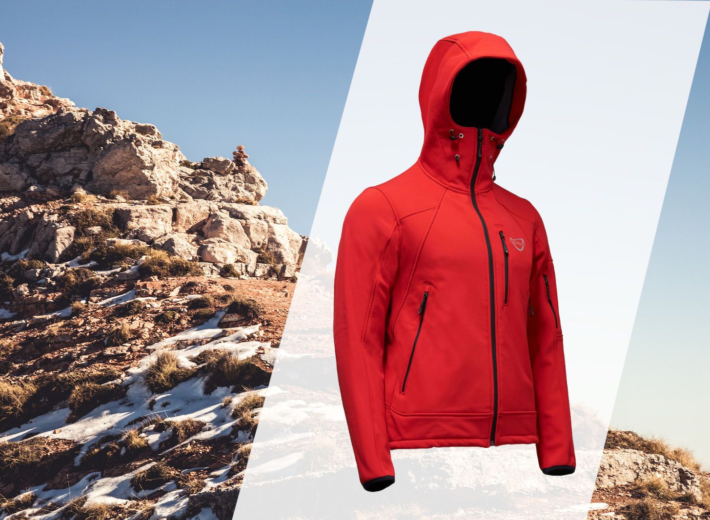 Giacca Soft Shell per alpinismo